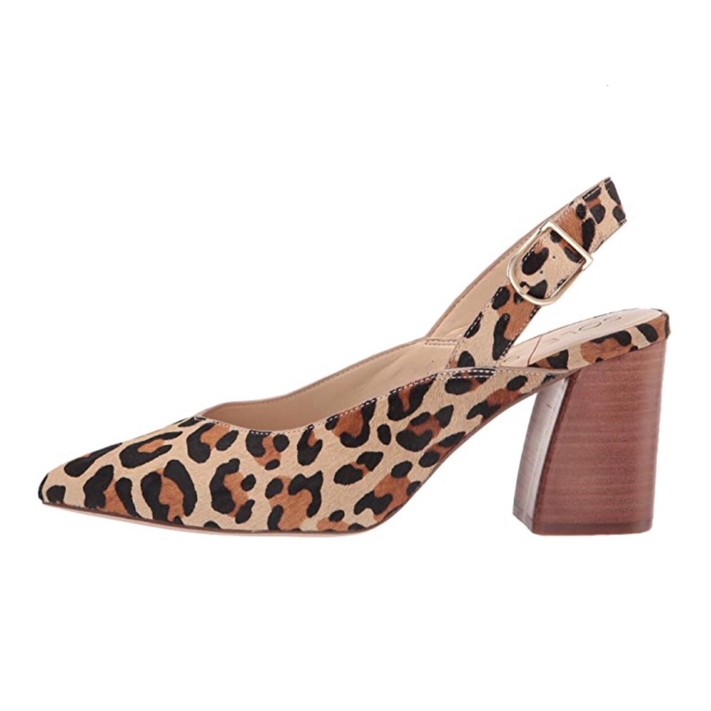Sole Society Tamel Leopard Slingback Pumps 6